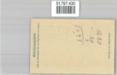 07333 O6806 Lausnitz b. Pößneck KEINE AK Landpoststempel Einlieferungsschein