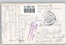 80700 Beuvraignes Lithographie / Künstlerkarte Laufgraben