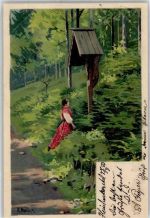 Frau Wegekreuz Mailick, A. 1903 Künstlerkarte