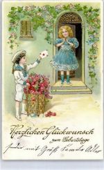 Matrose Blumen Kinder in Uniform