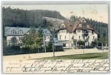01773 O8242 Altenberg , Erzgeb 1908 Lithographie Gasthaus Bärenburg