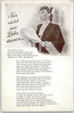 Nur nicht aus Liebe weinen Liederkarte