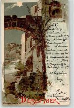 sign. Guggenberger, T. Dezember Monat 1900 Künstlerkarte