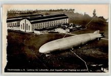 W7990 Friedrichshafen Luftschiff Graf Zeppelin Fliegeraufnahme Zeppelin