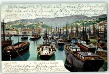 16100 Genova 1903 Lithographie Hafen