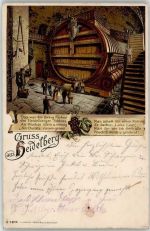 69115 W6900 Heidelberg , Neckar Lithographie