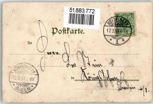 69115 W6900 Heidelberg , Neckar 1899 Lithographie Schloss Neckar