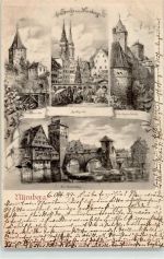 90402 W8500 Nürnberg 1899 - Marktplatz