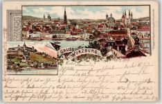 97070 W8700 Würzburg Lithographie