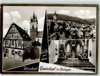 65343 W6228 Rauenthal , Rheingau - Kirche Handlung Kurt Chilleck Hauptstraße