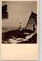 sign. Franke, Hans Madonna auf der Heide Künstler Künstlerkarte