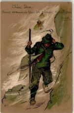 Bergsteiger 1902 Prägedruck