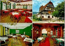 72275 W7297 Alpirsbach Werbe AK Hotel Löwern-Post Egbert Kessler