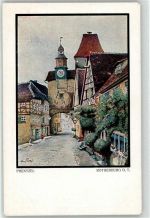 91541 W8803 Rothenburg ob der Tauber Künstlerkarte signiert