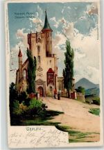 Teplice Teplitz-Schönau 1902 - Kaiser Franz Josef Warte signiert