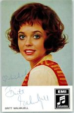 Britt Malmkjell Autogramm origin. Unterschrift Schlagersänger KEINE AK