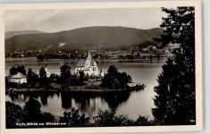 9082 Maria Wörth Foto AK Wörthersee Insel Kirche