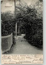 25335 W2200 Voßloch 1905 - Hotel Johann Welzow Garten
