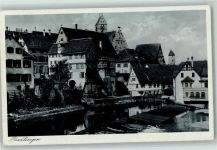 88499 W7940 Riedlingen , Württ Foto AK Donauwehr