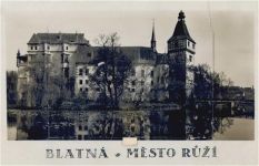 Horni Blatna - Blatna Leporello, Foto-Karte II- (Stauchungen, minimaler Einriss)