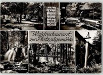 76597 W7563 Loffenau - Wald Gasthaus zur Plotzsägemühle Brücke bei der Klause