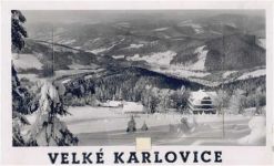 Karlovice - Karlowitz Leporello, Winter-Karte I-II