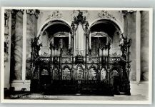 87724 W8942 Ottobeuren Foto AK Grosse Orgel klosterkirche
