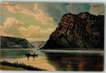 56346 W5422 St. Goarshausen Lithographie Loreley Rhein