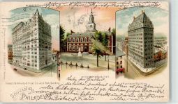 Philadelphia 1901 - Girard Life Annuity Trust Betz Building Independence Hall Harrison