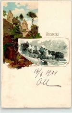 79312 W7830 Emmendingen 1901 - Hochburg sign. K.Mutter Ruine