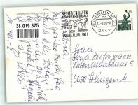 23774 W2447 Heiligenhafen , Holst Foto AK Hafen mit Speichersilos und Fischkuttern