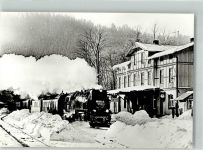 99768 O5505 Ilfeld , Südharz Winter Bahnhof Eisfelder Talmühle Harzbahnen