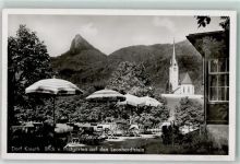 83700 W8185 Kreuth b Tegernsee - Blick vom Postgarten Leonhardtstein Kirche