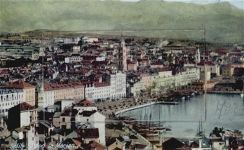 Split - Spalato (Kroatien) Leporello I-II (Ecken abgestossen, fleckig RS)