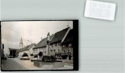 78183 W7713 Hüfingen FOTO KEINE AK Mariensäule u. Platz Ort handschriftlich Foto Original aus Archiv eines Ansichtskartenverlages