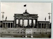 1967 Foto AK Grenze Brandenburger Tor AK