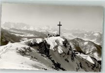 83242 W8216 Reit im Winkl Foto AK Dürnbachhorn Gipfelkreuz Winter