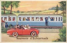 Echternach - Echternach (Luxemburg) Auto, Eisenbahn I-II