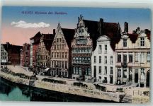 Gand Gent 1917 - Maisons des Bateliers Feldpost
