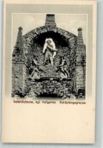 97209 W8707 Veitshöchheim Foto AK Denkmal Schöpfungsgruppe kgl. Hofgarten