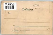 82335 W8137 Berg , Starnberger See Gebrauchsspuren Schloss Nacht Lithographie