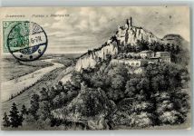 53639 W5330 Drachenfels 1909 Künstlerkarte Burg Plateau Rhein