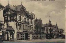 01067 O8000 Dresden - Dresden (o-8000) Mechanik-Karte mit Leporello Weisser Hirsch, Kurhaus, Handlung I-II (leicht fleckig RS)