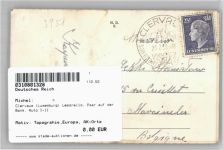 Clerf - Clervaux (Luxemburg) Leporello, Paar auf der Bank, Auto I-II