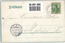 01445 O8122 Hoflößnitz Radebeul 1903 Lithographie Spitzhaus