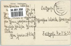 99423 O5300 Weimar , Thür 1943 Gebrauchsspuren Feldpost WK II Sophienhaus