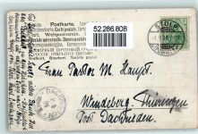 Hirsch Wald sign. Jagdhund 1904 Künstlerkarte
