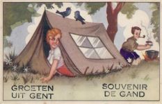 Gand - Gent (Belgien) Leporello II (Ecken abgestossen, Stauchungen)