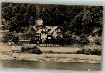01814 O8320 Schmilka 1916 Gebrauchsspuren Pension Waldfrieden