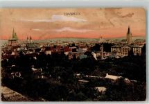 49074 W4500 Osnabrück 1907 - Panorama der Stadt mit Kirche St. Katharinen